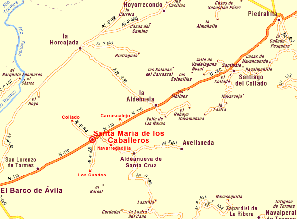 Pulse para ver el mapa de acceso a la comarca